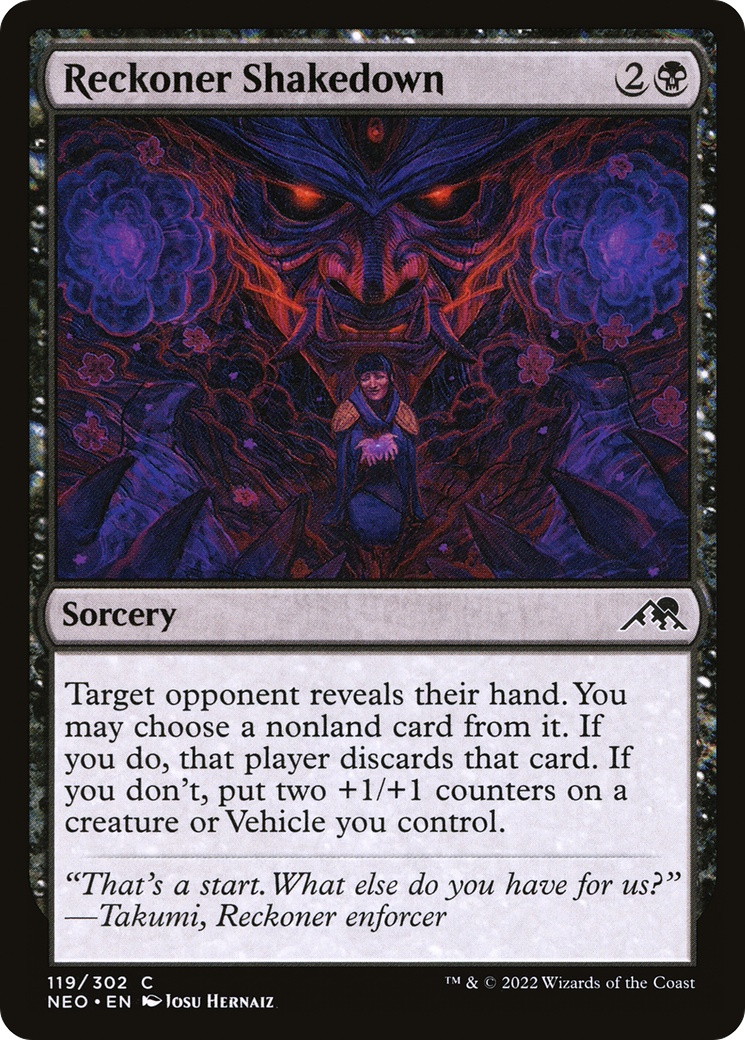 Reckoner Shakedown (NEO-119)  Foil - Kamigawa: Neon Dynasty