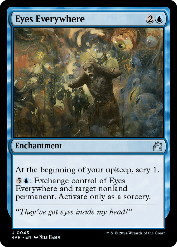 Eyes Everywhere (RVR-043)  Foil - Ravnica Remastered