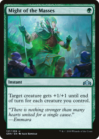 Might of the Masses (GRN-137)  - Guilds of Ravnica