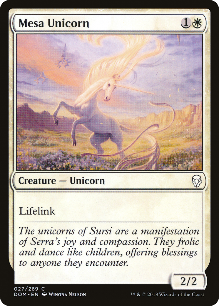 Mesa Unicorn (DOM-027)  Foil - Dominaria