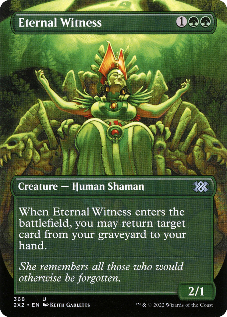 Eternal Witness (Borderless Alternate Art) [Double Masters 2022]