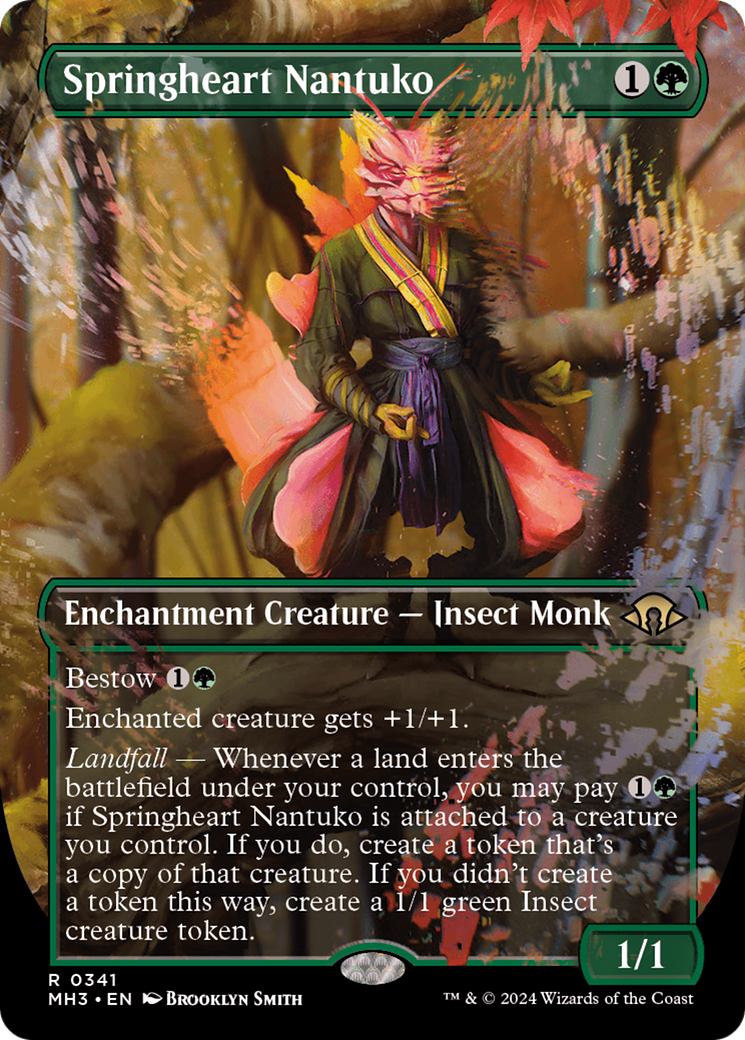 Springheart Nantuko (Borderless) (MH3-341)  Foil - Modern Horizons 3