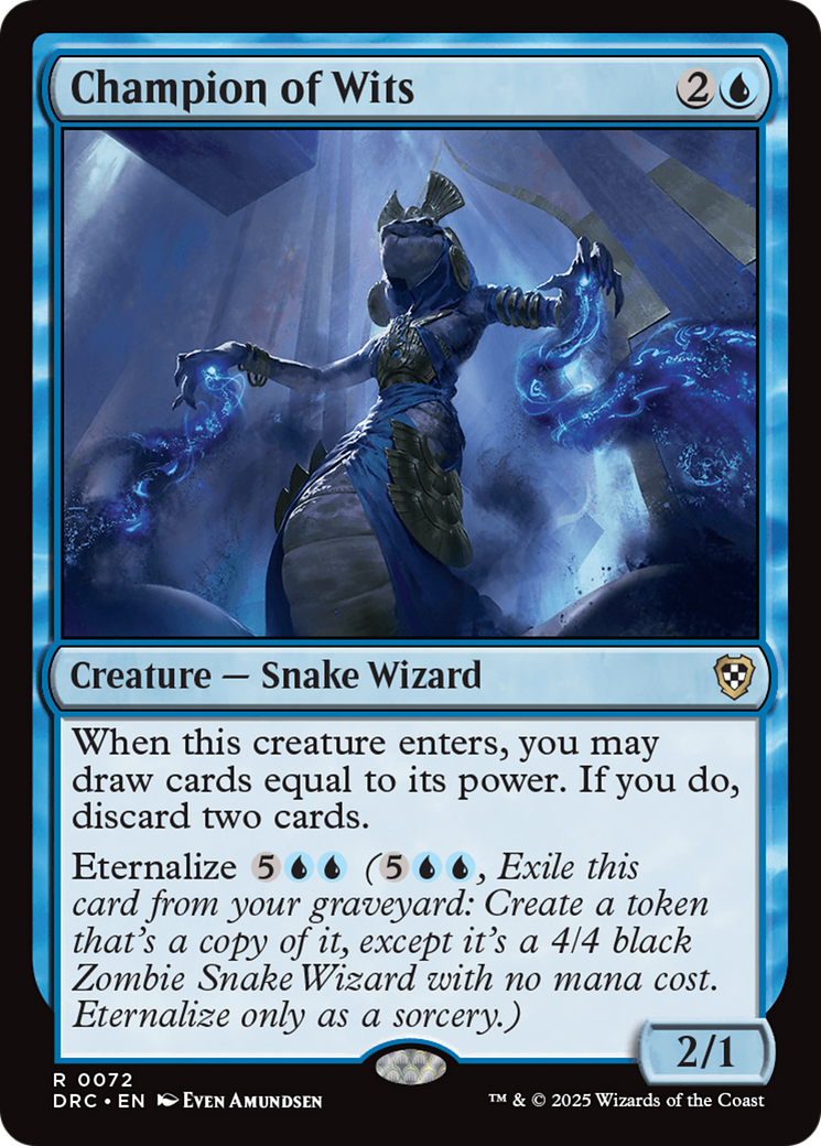 Champion of Wits (DRC-072)  - Commander: Aetherdrift