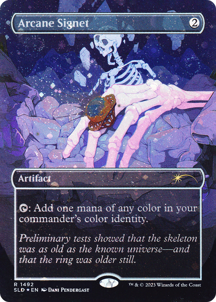 Arcane Signet (1492) (Galaxy Foil) (SLD-1492)  Foil - Secret Lair Drop (Borderless)