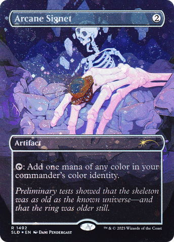 Arcane Signet (1492) (Galaxy Foil) (SLD-1492)  Foil - Secret Lair Drop (Borderless)