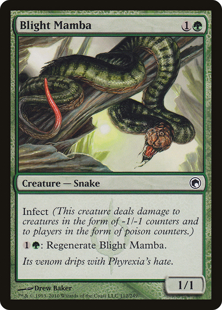 Blight Mamba (SOM-112)  Foil - Scars of Mirrodin
