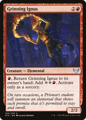 Grinning Ignus (STX-104)  Foil - Strixhaven: School of Mages