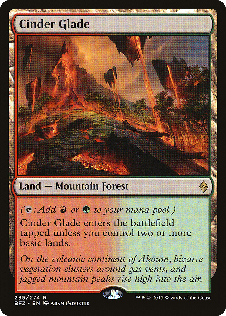 Cinder Glade (BFZ-235)  - Battle for Zendikar