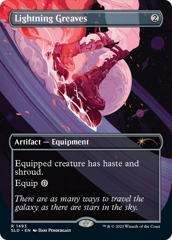 Lightning Greaves (1493) (SLD-1493)  - Secret Lair Drop (Borderless)