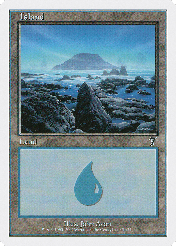 Island (7ED-334)  Foil - 7th Edition