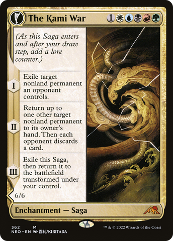 The Kami War (Showcase) (NEO-362)  Foil - Kamigawa: Neon Dynasty: (Showcase, fandfc)