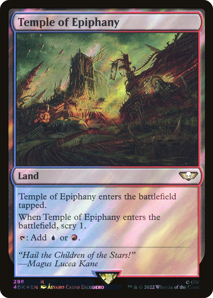 Temple of Epiphany (Surge Foil) (40K-298)  Foil - Warhammer 40,000 Commander