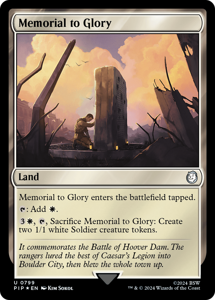 Memorial to Glory (Surge Foil) (PIP-799)  Foil - Fallout