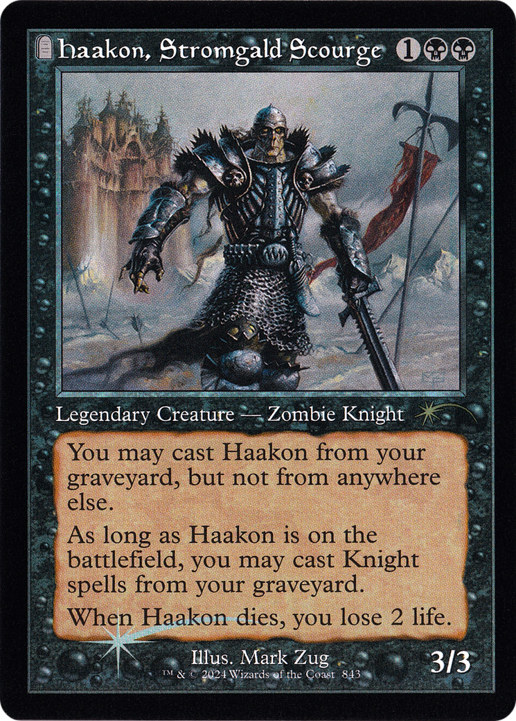 Haakon, Stromgald Scourge (Retro Frame) (SLD-843)  Foil - Secret Lair Drop: (tombstone)