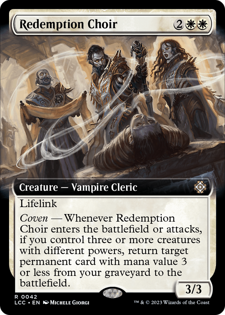Redemption Choir (Extended Art) (LCC-042)  - The Lost Caverns of Ixalan Commander: (Extended Art)