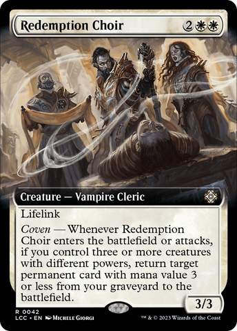 Redemption Choir (Extended Art) (LCC-042)  - The Lost Caverns of Ixalan Commander: (Extended Art)