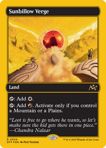 Sunbillow Verge (DFT-504) - Aetherdrift Foil