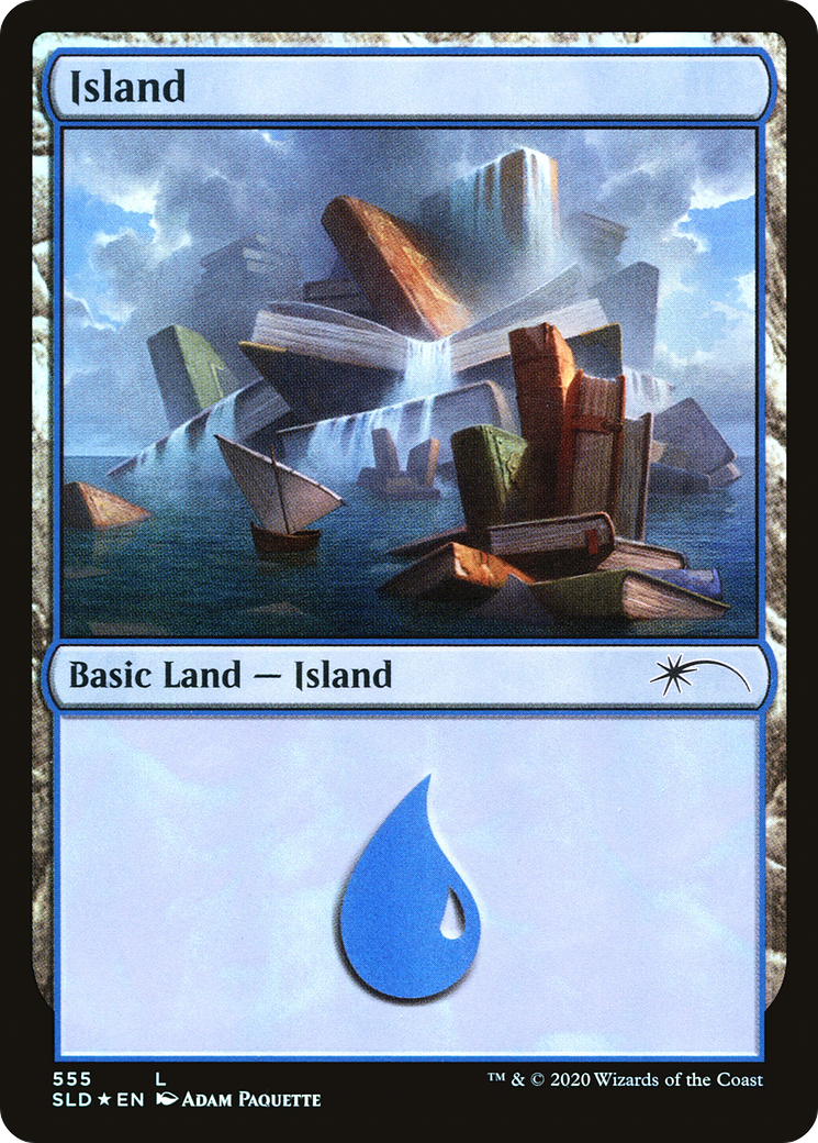 Island (555) (SLD-555)  Foil - Secret Lair Drop