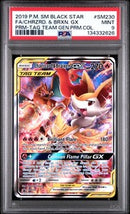 Pokemon Charizard & Braixen GX SM230 - Holofoil SM Promos - PSA 9
