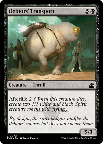Debtors' Transport (RVR-072)  Foil - Ravnica Remastered