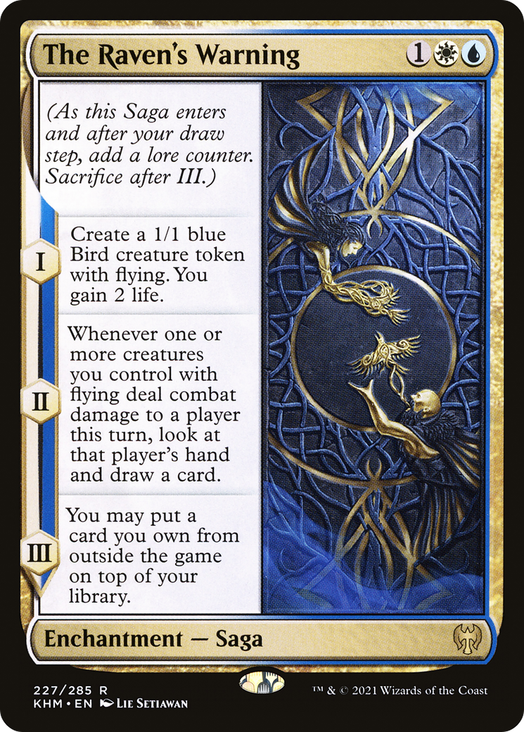 The Raven's Warning (KHM-227)  Foil - Kaldheim