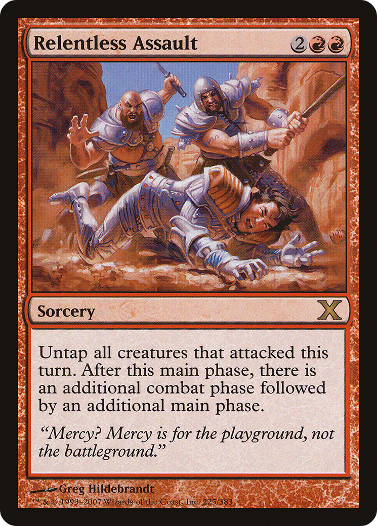 Relentless Assault (10E-225)  Foil - Tenth Edition