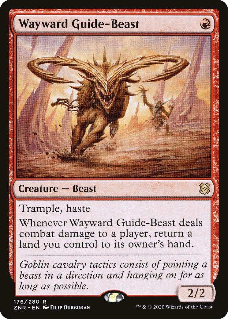 Wayward Guide-Beast (ZNR-176)  Foil - Zendikar Rising