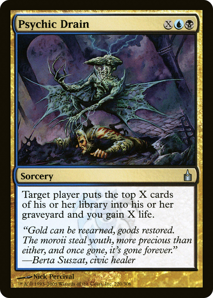 Psychic Drain (RAV-220)  Foil - Ravnica: City of Guilds