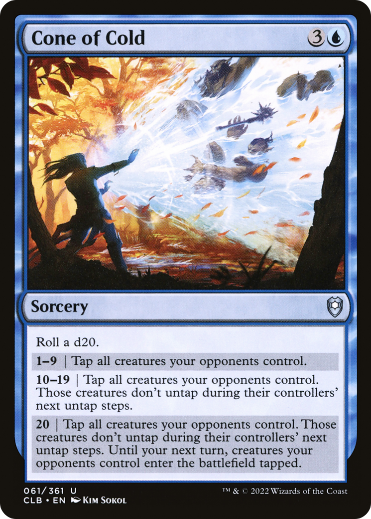 Cone of Cold (CLB-061)  Foil - Commander Legends: Battle for Baldur's Gate
