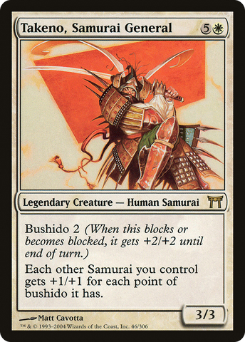Takeno, Samurai General (CHK-046)  Foil - Champions of Kamigawa