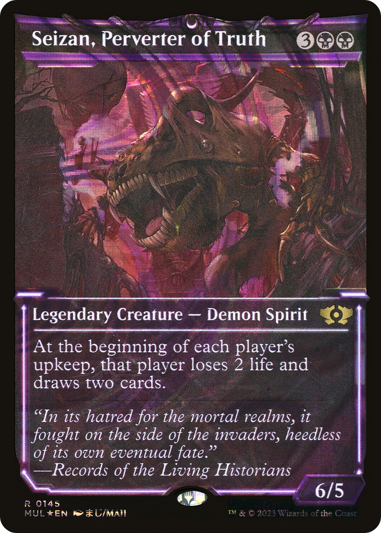 Seizan, Perverter of Truth (Halo Foil) (MUL-145)  Foil - Multiverse Legends: (Showcase)