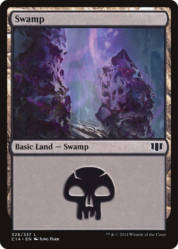 Swamp (328) (C14-328)  - Commander 2014
