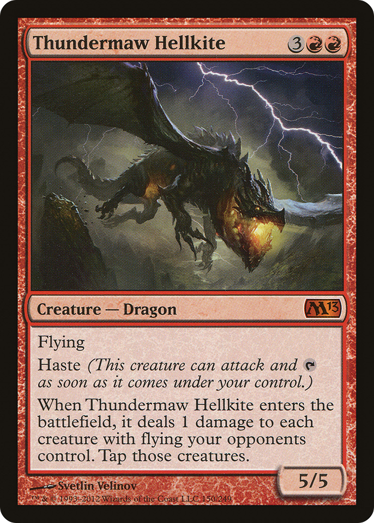 Thundermaw Hellkite (M13-150)  Foil - Magic 2013
