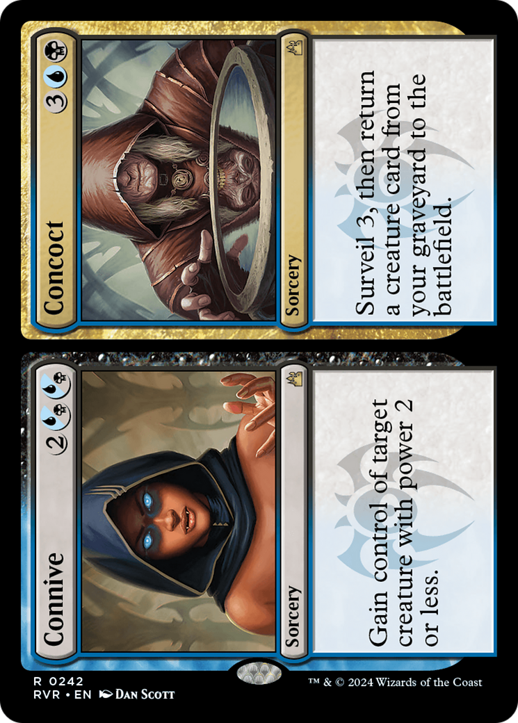 Connive // Concoct (RVR-242)  Foil - Ravnica Remastered