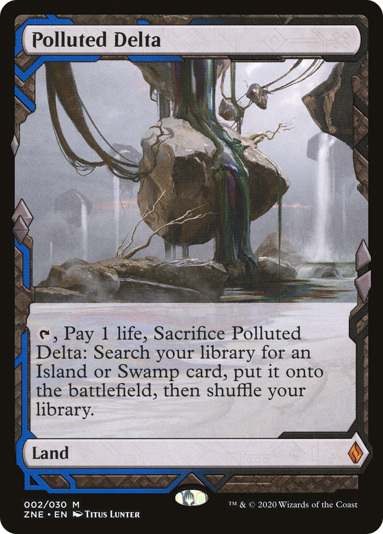 Polluted Delta (ZNE-002)  Foil - Zendikar Rising Expeditions