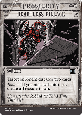 Heartless Pillage (OTP-014)  - Breaking News: (Showcase) (Borderless)