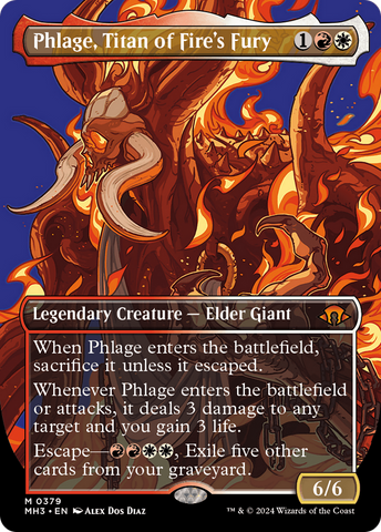 Phlage, Titan of Fire's Fury (Borderless) (MH3-379)  Foil - Modern Horizons 3