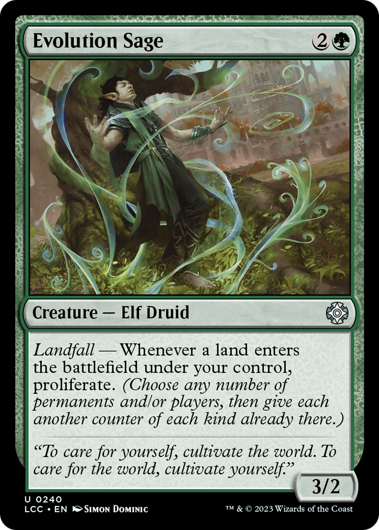 Evolution Sage (LCC-240)  - The Lost Caverns of Ixalan Commander