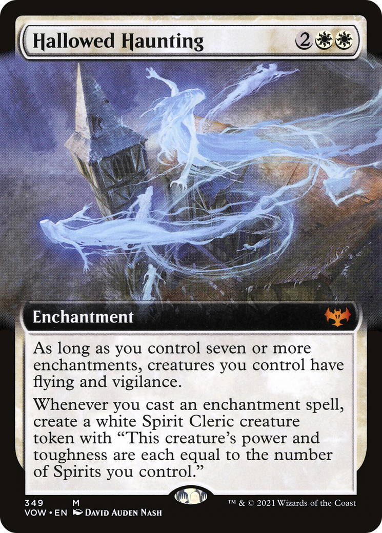 Hallowed Haunting (Extended Art) (VOW-349)  - Innistrad: Crimson Vow: (Extended Art)