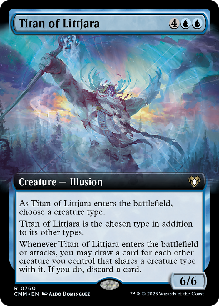 Titan of Littjara (Extended Art) (CMM-760)  - Commander Masters: (Extended Art)