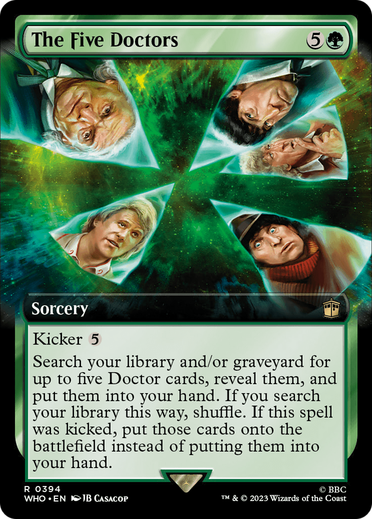 The Five Doctors (Extended Art) (WHO-394)  Foil - Doctor Who: (Extended Art)