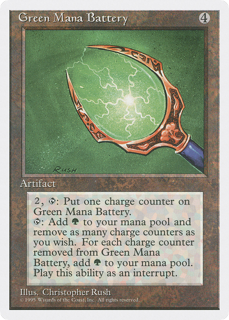 Green Mana Battery (4ED-)  - Fourth Edition