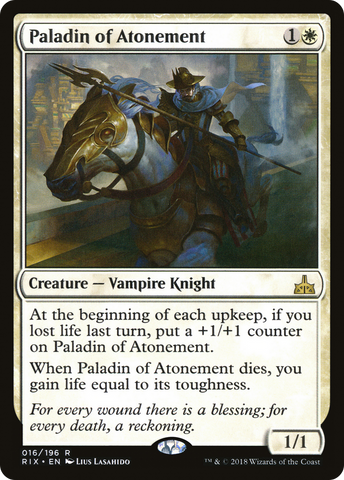 Paladin of Atonement (RIX-016)  - Rivals of Ixalan