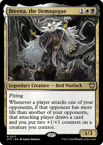 Breena, the Demagogue (OTC-217)  - Outlaws of Thunder Junction Commander