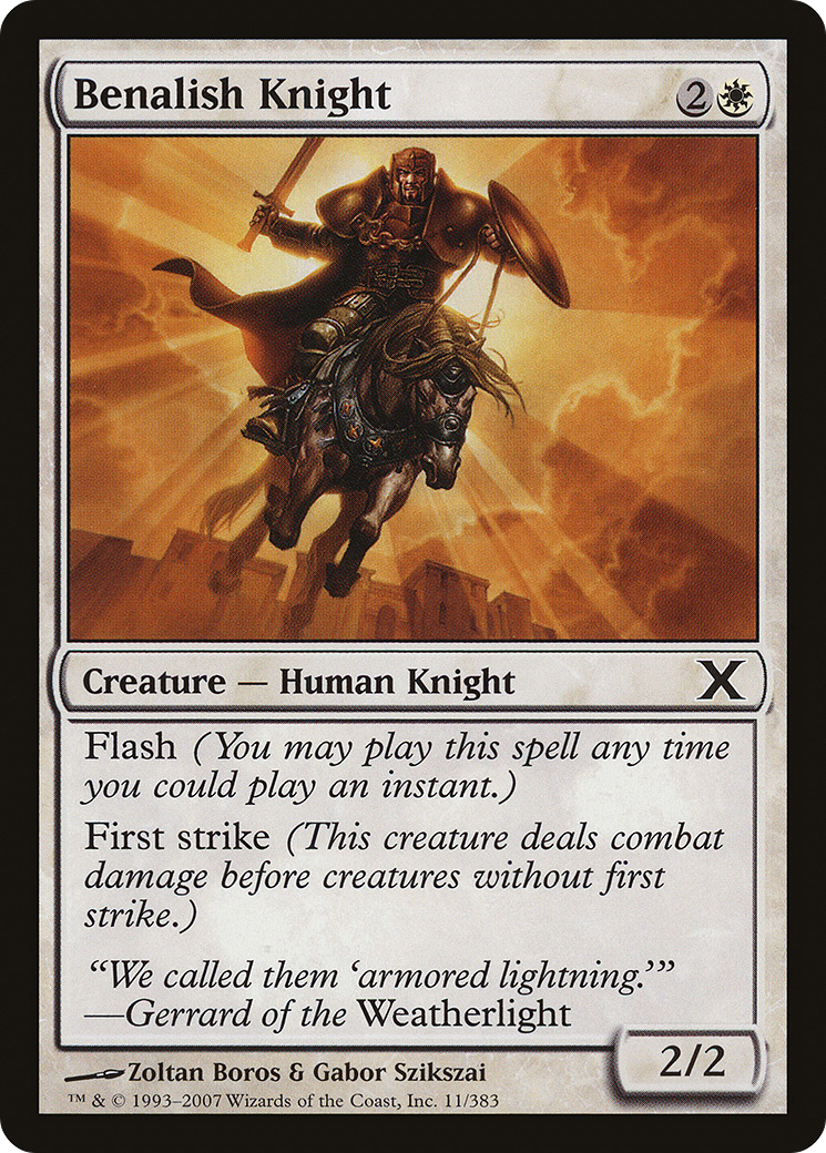 Benalish Knight (10E-011)  - Tenth Edition