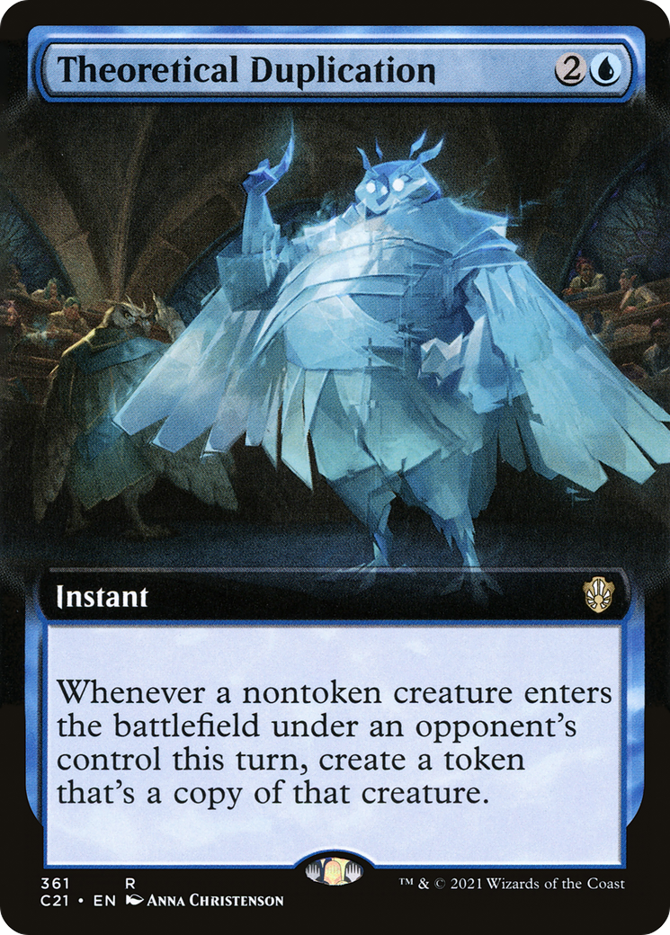 Theoretical Duplication (Extended Art) (C21-361)  - Commander 2021: (Extended Art)