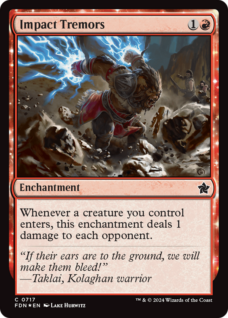 Impact Tremors (FDN-717)  Foil - Foundations: (enchantment)
