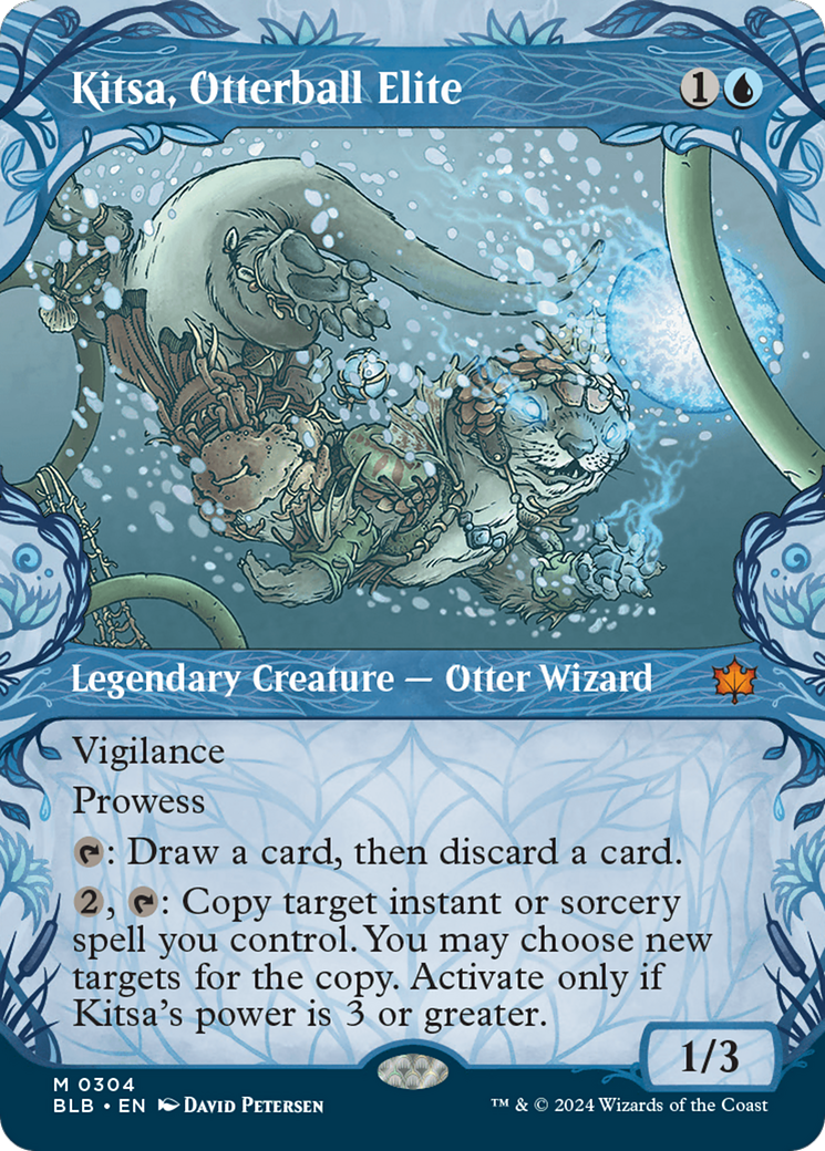 Kitsa, Otterball Elite (Showcase) (BLB-304)  Foil - Bloomburrow: (Showcase) (Borderless)