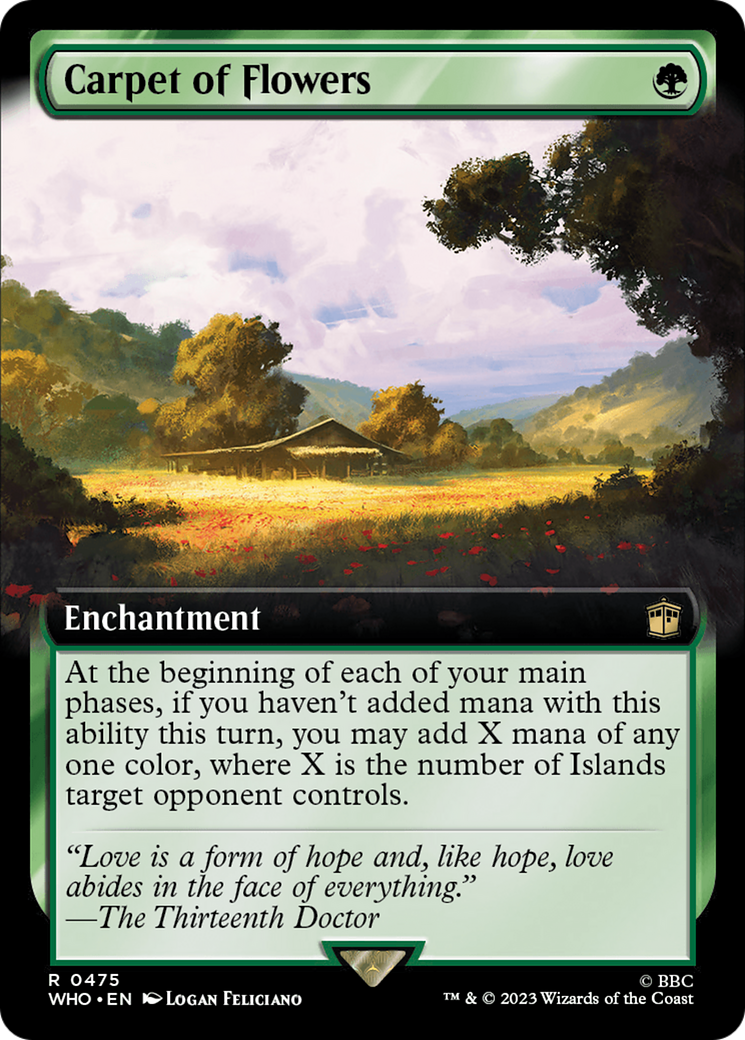 Carpet of Flowers (Extended Art) (WHO-475)  Foil - Doctor Who: (Extended Art)