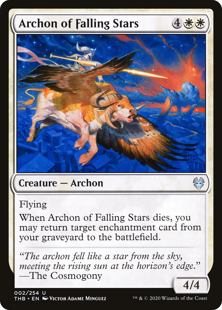 Archon of Falling Stars (THB-002)  Foil - Theros Beyond Death